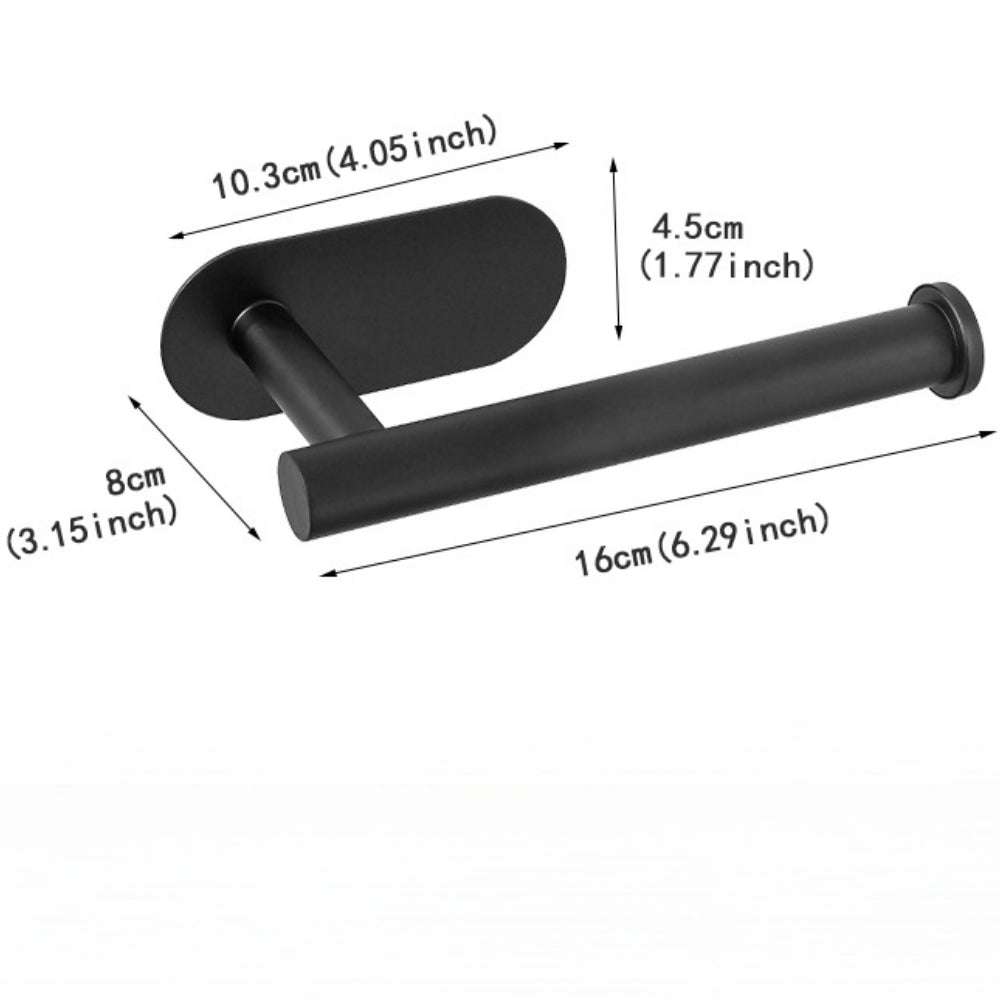 No-Drill Self-Adhesive Toilet Paper Holder – Rustproof Stainless Steel for Bathroom, Kitchen, or RV
