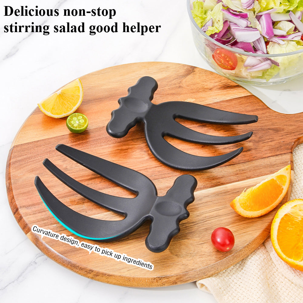 Salad Tossing Claws 2-Piece Set – Plastic Serving Utensils for Buffets, Pasta, Fruit – Food Mixing Tools with Comfort Grip
