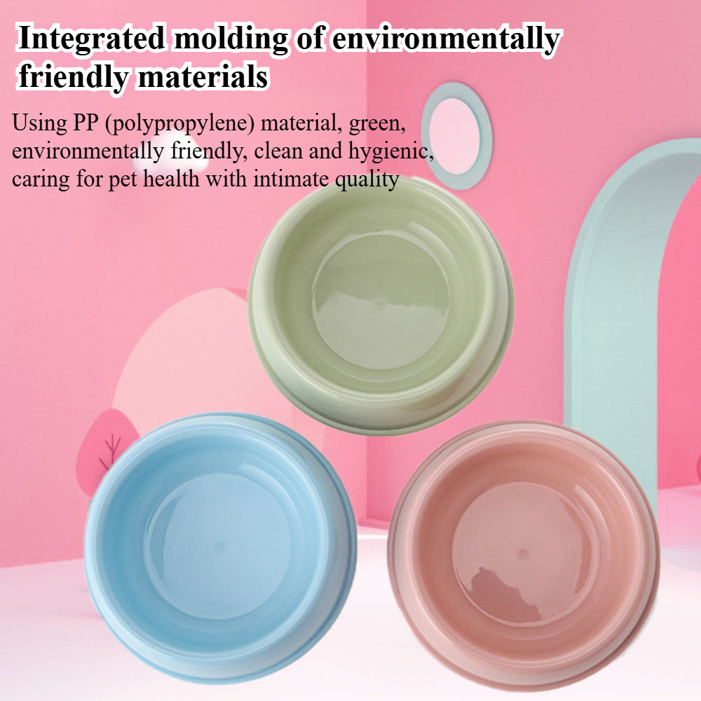 Pet Feeding Set – Colorful Plastic Bowls for Dogs, Cats & Small Pets