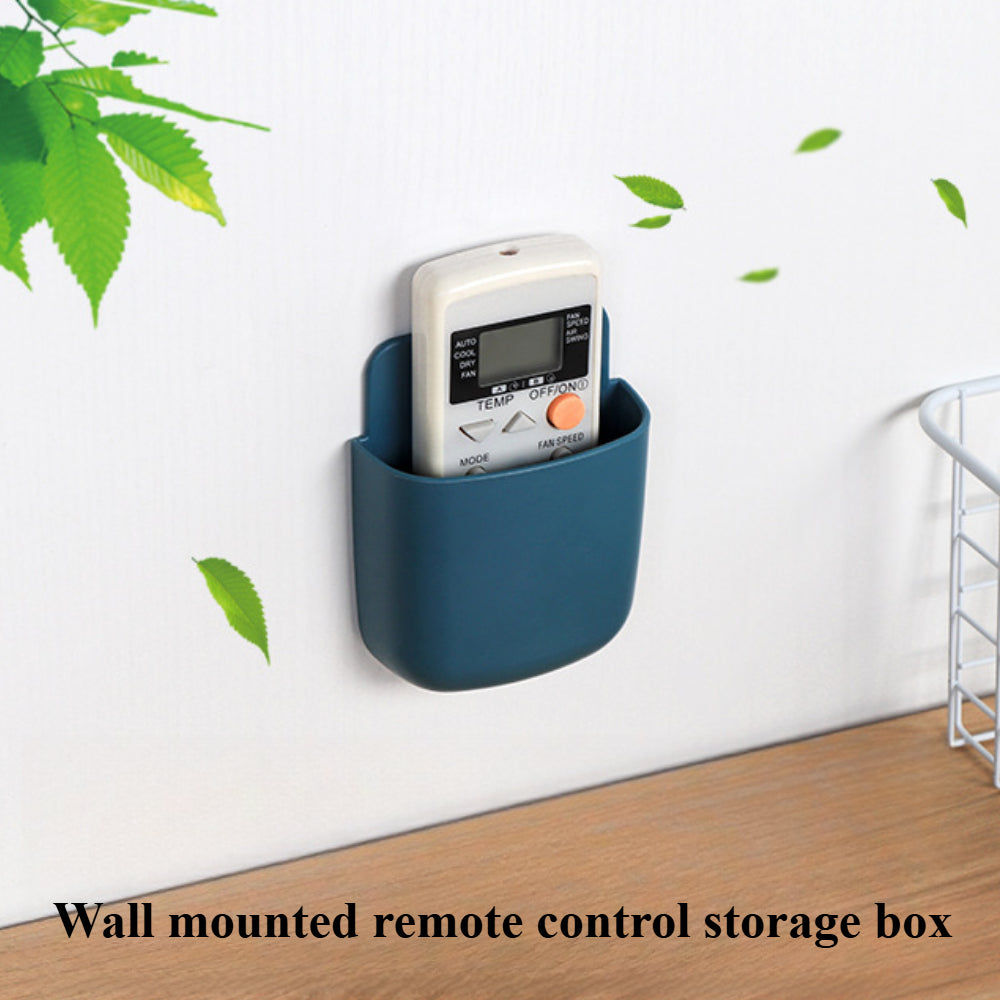 4-Pack Wall Mount Remote & Phone Holder - Space Saving Organizer for Home, Office, School