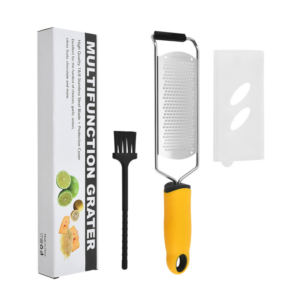 Stainless Steel 304 Cheese & Lemon Zester - Wide Blade Grater for Kitchen
