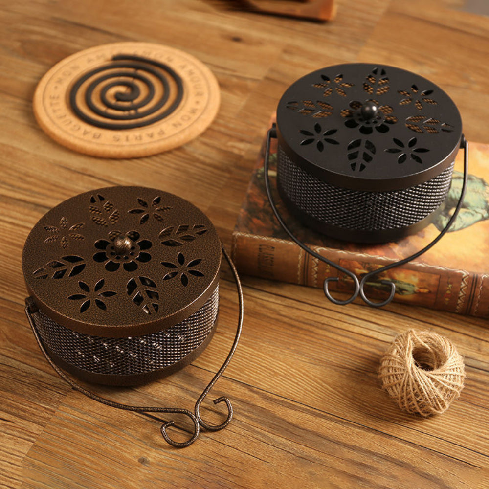Portable Mosquito Coil Burner (2PCS) – Indoor & Outdoor Incense Holder for Camping, Patio, and Travel