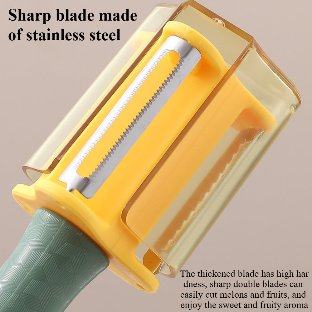 Premium 3-in-1 - Ultra Sharp Stainless Steel Vegetable Peeler with Non-Slip Grip (2 PCS)