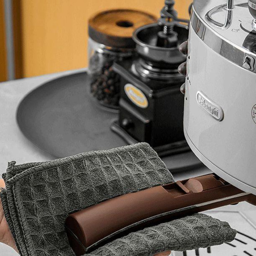 Professional Waffle Weave Microfiber Dish Cloths - Super Absorbent & Quick-Dry Kitchen Towels (5-Pack, Dark Grey)
