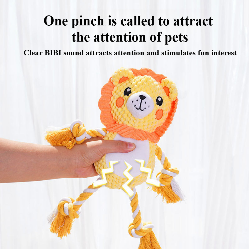 Durable Squeaky Dog Toys – Cute Plush & Rope Chew Toys for Small & Medium Dogs, Indoor/Outdoor Play, Perfect Pet Gift