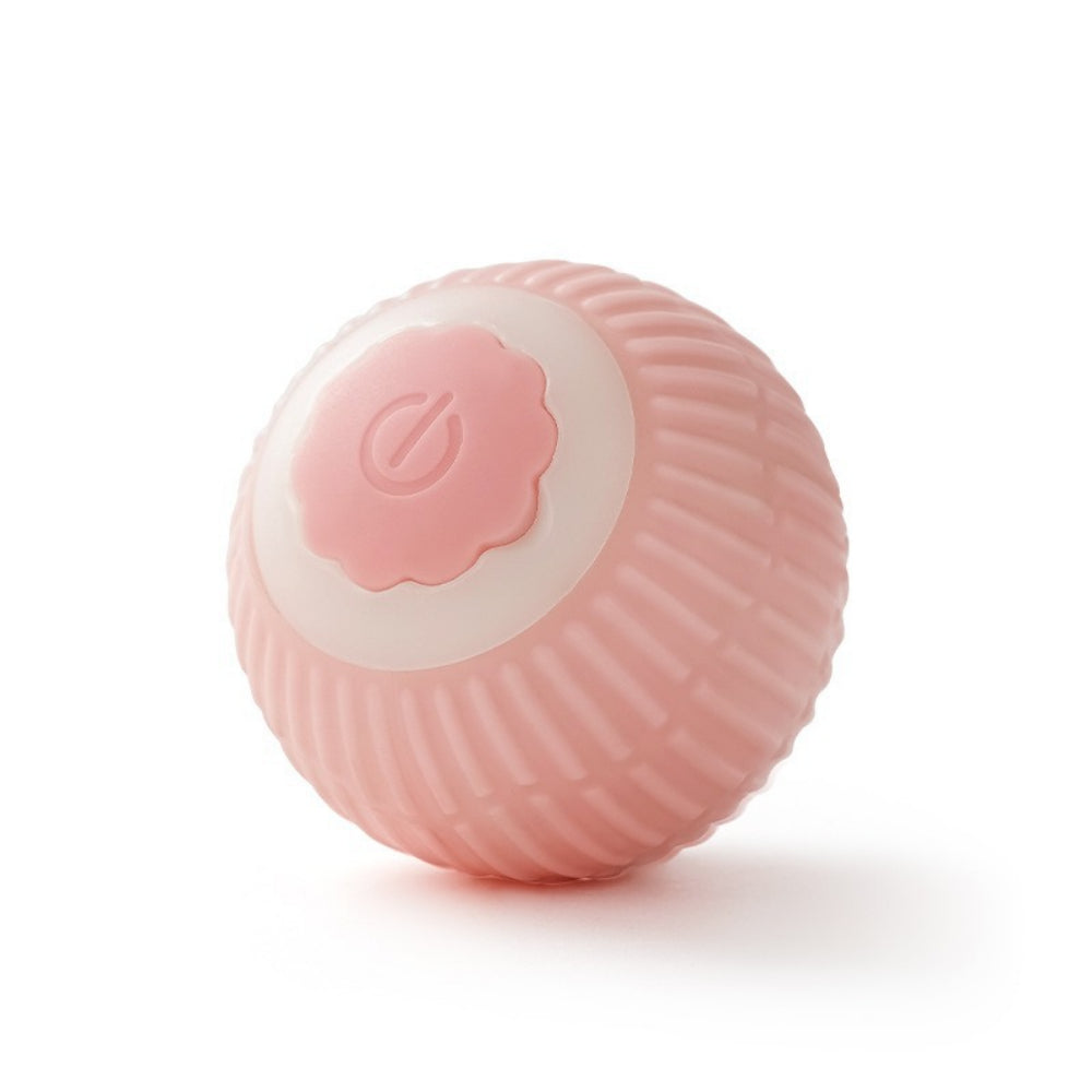 Interactive Cat Toy Ball - 360° Auto-Rolling with LED & Sound - USB Rechargeable Pet Toy