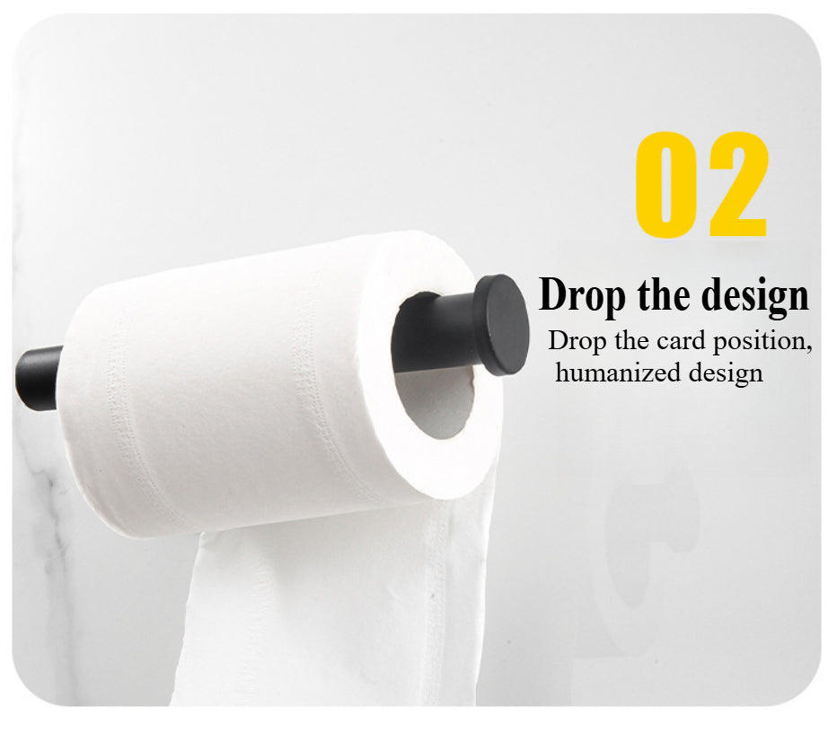 No-Drill Self-Adhesive Toilet Paper Holder – Rustproof Stainless Steel for Bathroom, Kitchen, or RV