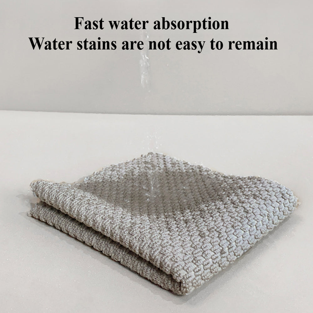 5-Pack Multi-Purpose Microfiber Cleaning Cloths – Ultra Soft, Lint & Streak-Free for Kitchen, Home, Office (5 Colors)