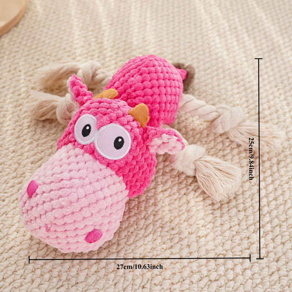 Durable Squeaky Dog Toys – Cute Plush & Rope Chew Toys for Small & Medium Dogs, Indoor/Outdoor Play, Perfect Pet Gift