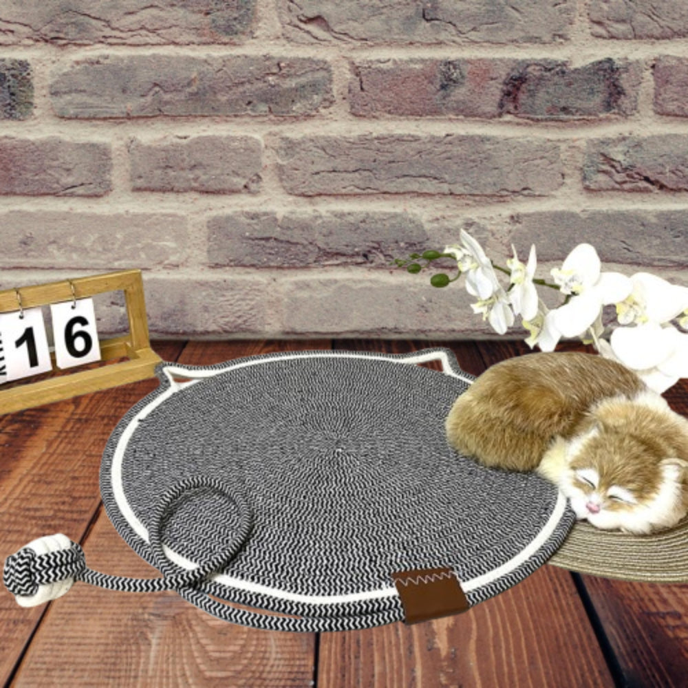 Extra-Large Cat Scratching Mat – Durable Cotton Rope Protects Sofas, Couches & Walls