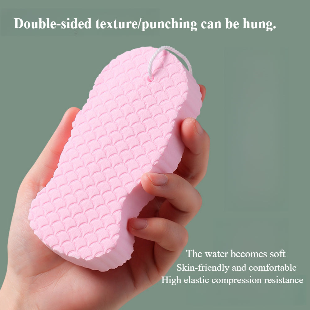 4 PCS Exfoliating Bath Sponges Set - Body Scrub Sponges for Dead Skin Removal - Gentle for Adults, Baby & Pregnant Women