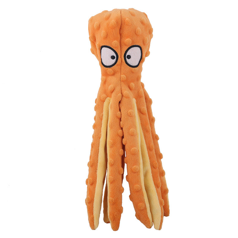 Octopus Squeaky Dog Toys 2-Pack – No-Stuffing Crinkle Chew Toys for Puppies & Dogs