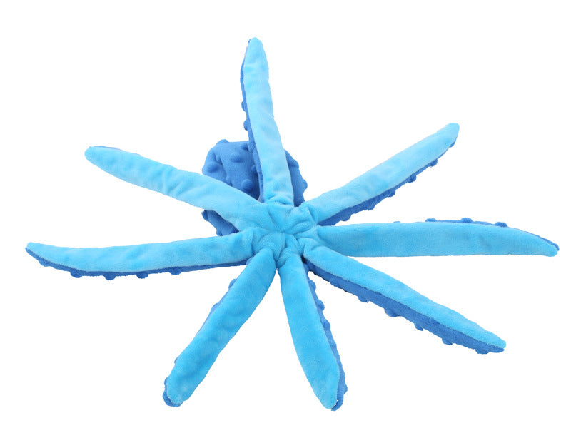 Octopus Squeaky Dog Toys 2-Pack – No-Stuffing Crinkle Chew Toys for Puppies & Dogs