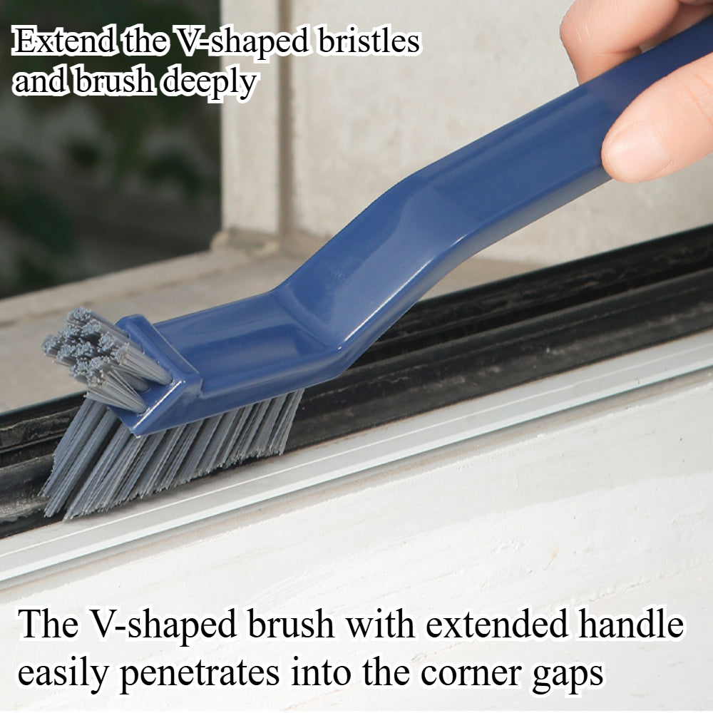 2-Pack Hard Bristle Crevice Cleaning Brushes – Multi-Purpose Gap & Detail Cleaner for Kitchen, Bathroom, etc.