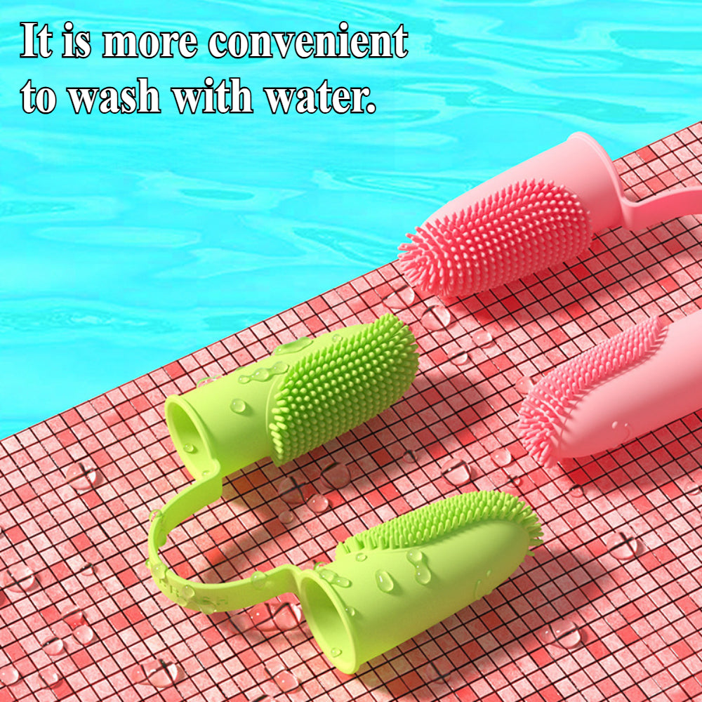 3-Pack Double Finger Dog Toothbrush Kit - 135° Soft Bristle Toothbrush for Small, Medium & Large Dogs, Cats & Puppies (360° Dental Cleaning)