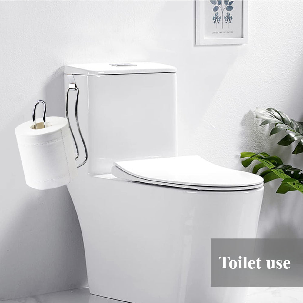 Space-Saving Toilet Tissue Organizer – Wall-Mounted Metal TP Holder for Modern Bathrooms