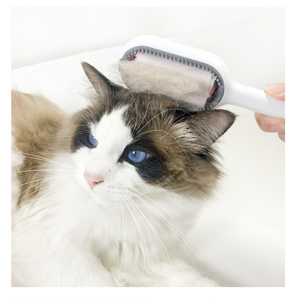Universal Pet Dematting Comb - Safe Knot Remover for Matted Cat/Dog Hair - Ergonomic Brush for Loose Fur & Undercoat Removal