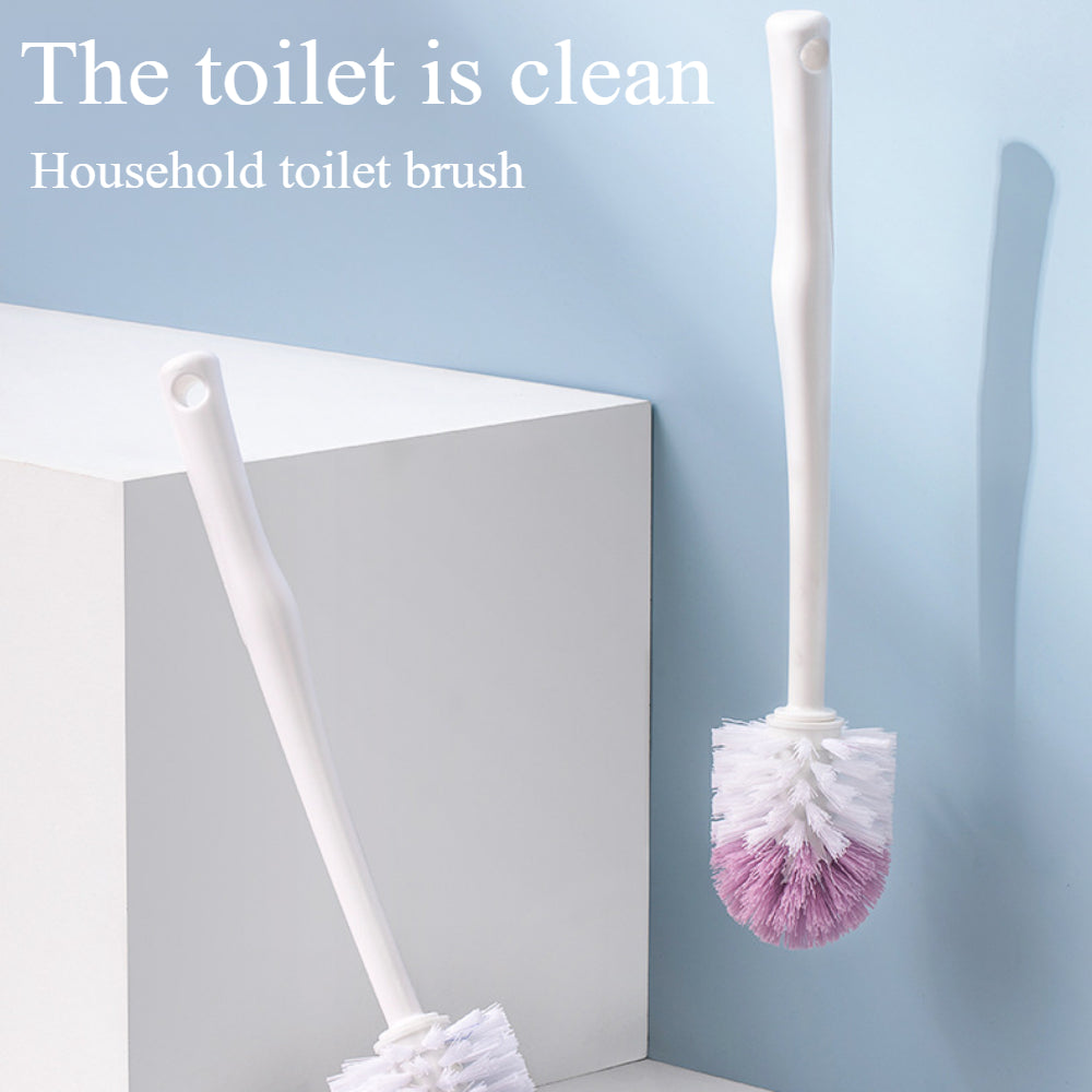 Long Handle Toilet Brush Set – Soft Bristle Bathroom Cleaning Brush with Holder