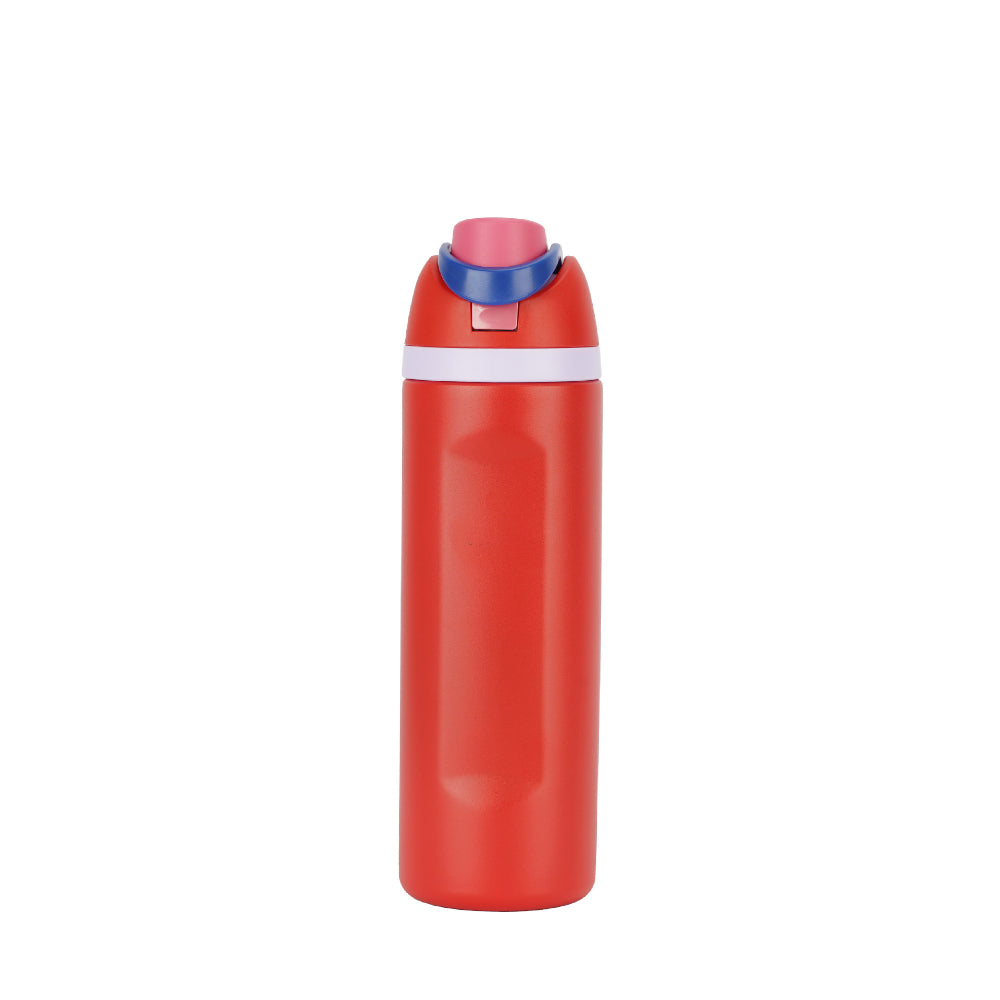 Insulated Stainless Steel Water Bottle with Straw - Double Drinking Portable Thermos for Sports & Travel