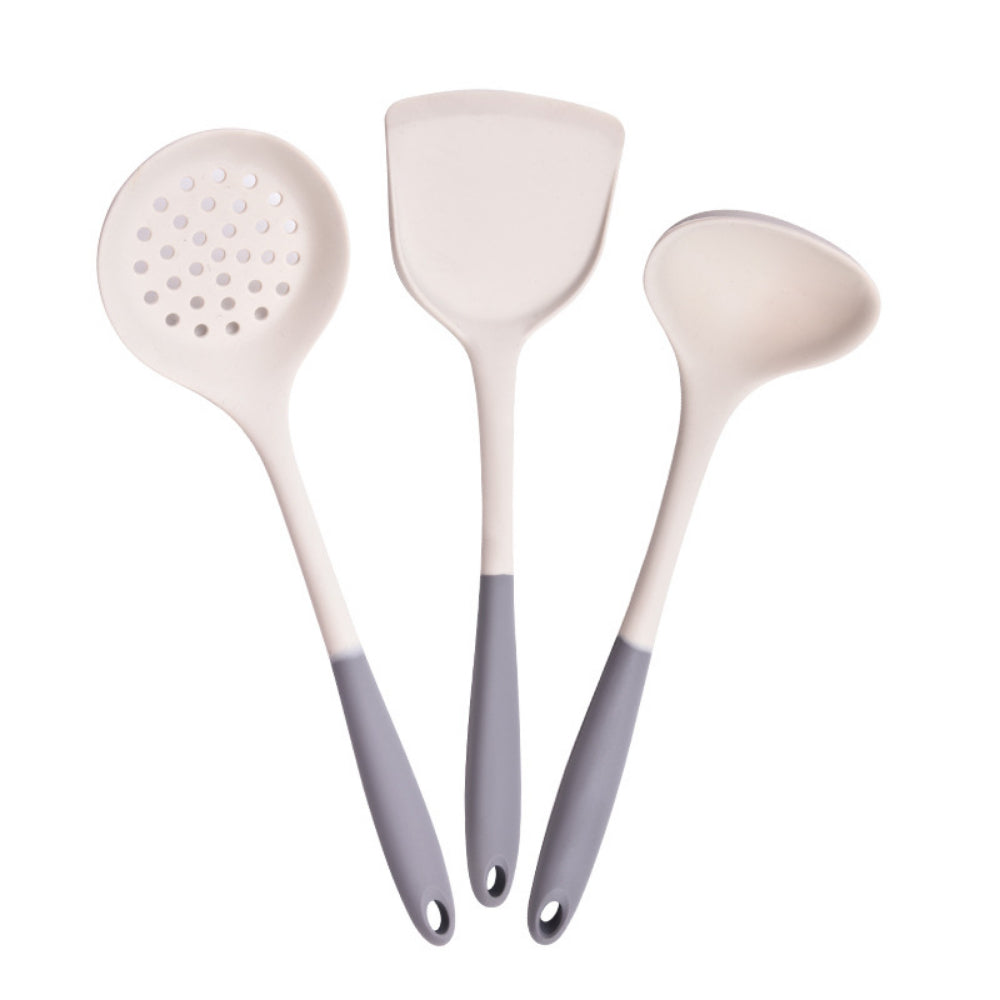Multi-Purpose Silicone Kitchen Set – Spatula, Soup Spoon, and Skimmer for Cooking, Serving, and Baking