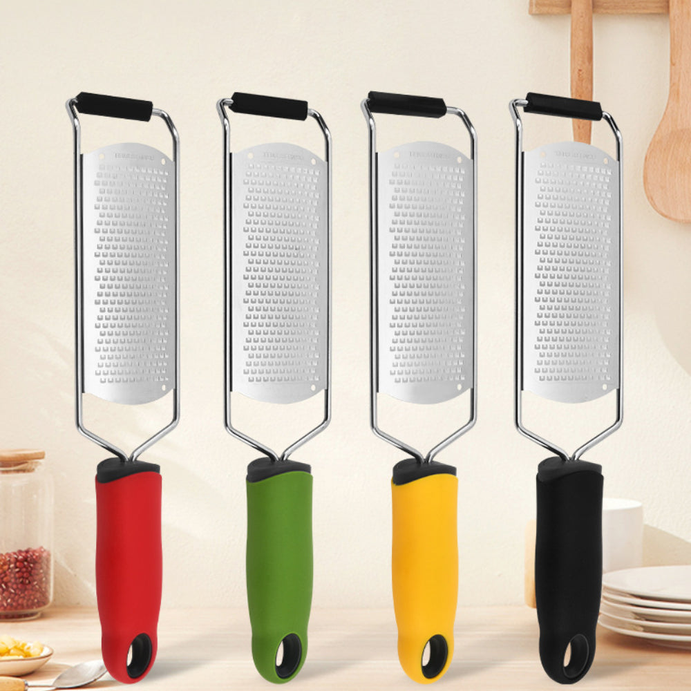 Stainless Steel 304 Cheese & Lemon Zester - Wide Blade Grater for Kitchen