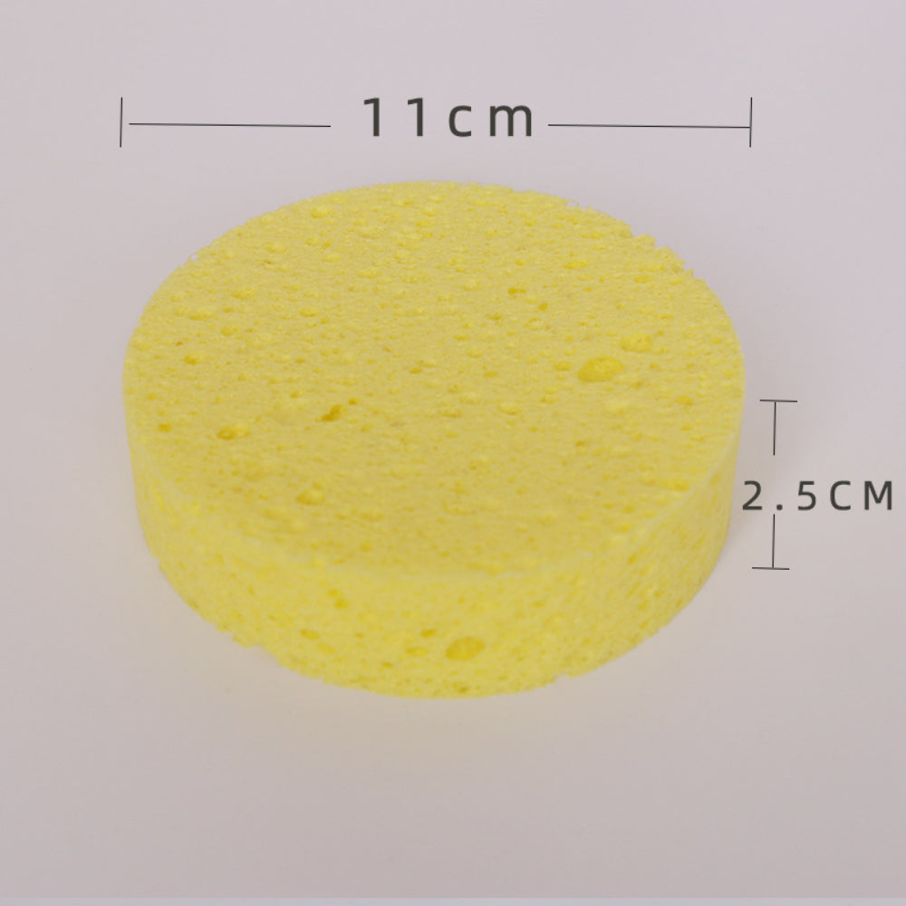Eco-Friendly Kitchen Sponges 2-Pack - Thick Natural Scrub Sponges for Tough Cleaning on Dishes & Cookware