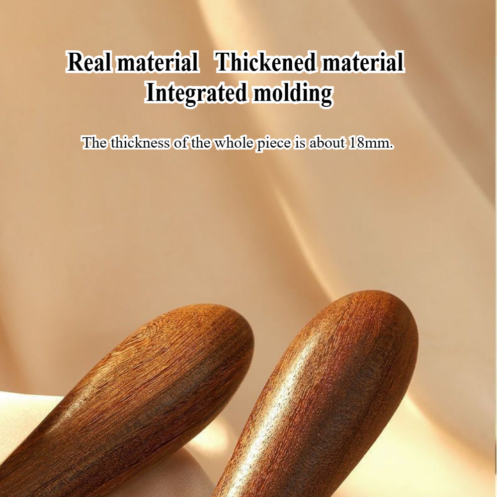 2 Pack Wooden Head Scratcher Massager - Portable Scalp & Neck Relaxation Tool for Stress Relief & Hair Growth - Men & Women