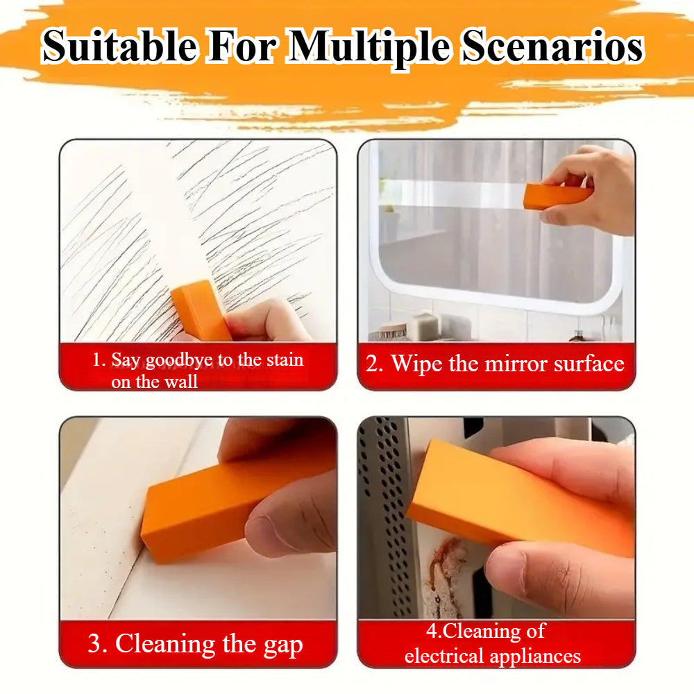 Magic Stainless Steel Scratch Eraser - 4 Piece Cleaning Kit for Removing Rust, Water Marks & Scratches from Kitchenware