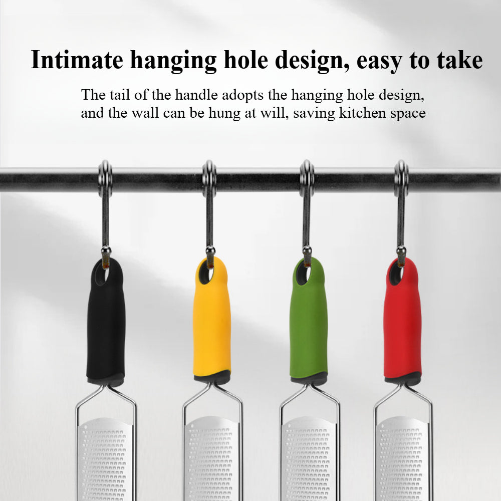Stainless Steel 304 Cheese & Lemon Zester - Wide Blade Grater for Kitchen