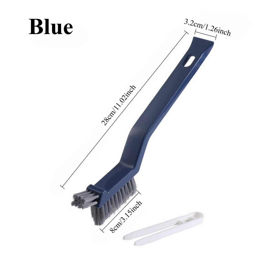 2-Pack Hard Bristle Crevice Cleaning Brushes – Multi-Purpose Gap & Detail Cleaner for Kitchen, Bathroom, etc.