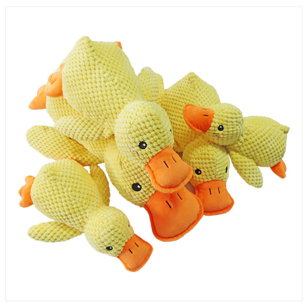 Quack-Quack Calming Duck Toy - Soft Squeaker Plush for Anxious Dogs & Aggressive Chewers