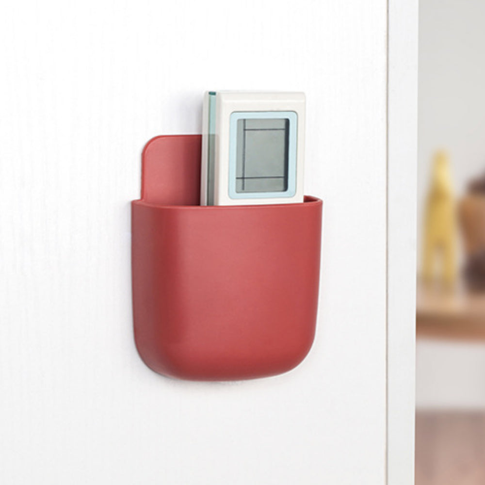 4-Pack Wall Mount Remote & Phone Holder - Space Saving Organizer for Home, Office, School