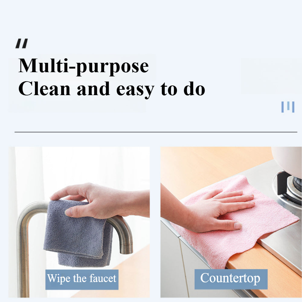 20-Pack Microfiber Towels on a Roll - Reusable, Super Absorbent & Easy-Tear Dish Cloths (9.8"x9.8")