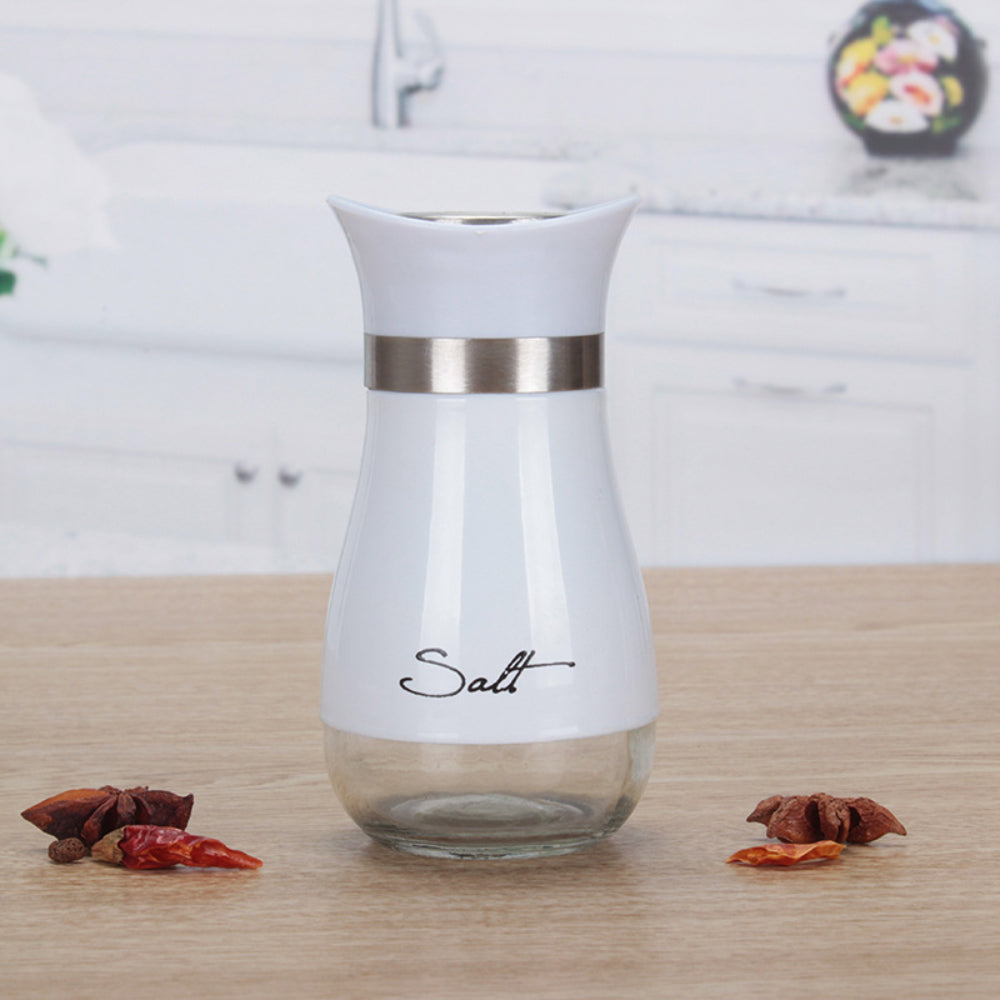 Stainless Steel Salt and Pepper Shakers Set – Premium Glass-Bottom Dispensers for Kitchen, BBQ, Camping & Table Use