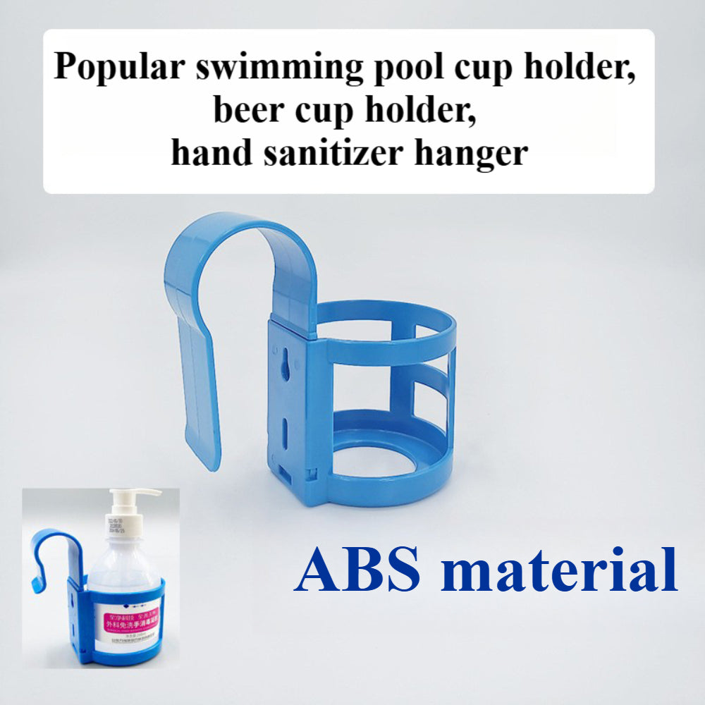 3-Pack No-Spill Pool Cup Holders – Fits 2" Round Top Bars on Above Ground Pools, Durable Plastic Drink Holders for Beer,etc.
