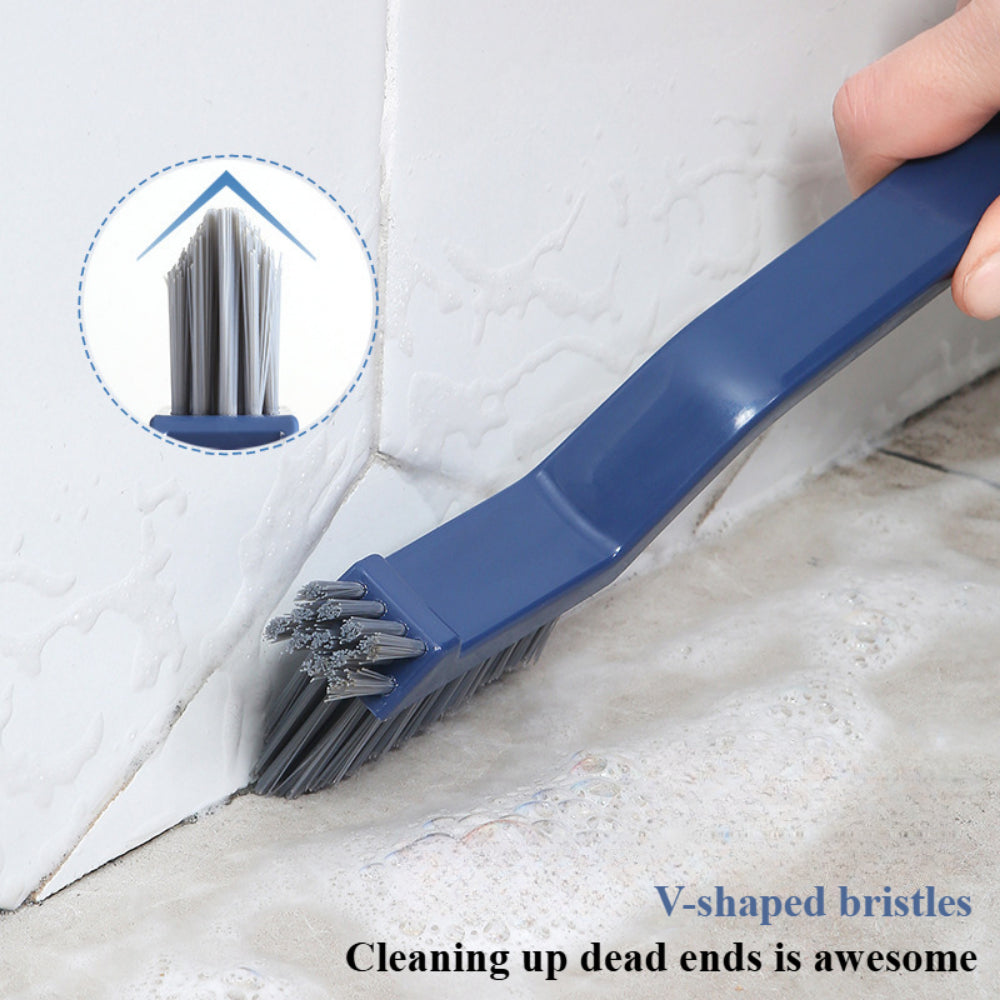2-Pack Hard Bristle Crevice Cleaning Brushes – Multi-Purpose Gap & Detail Cleaner for Kitchen, Bathroom, etc.