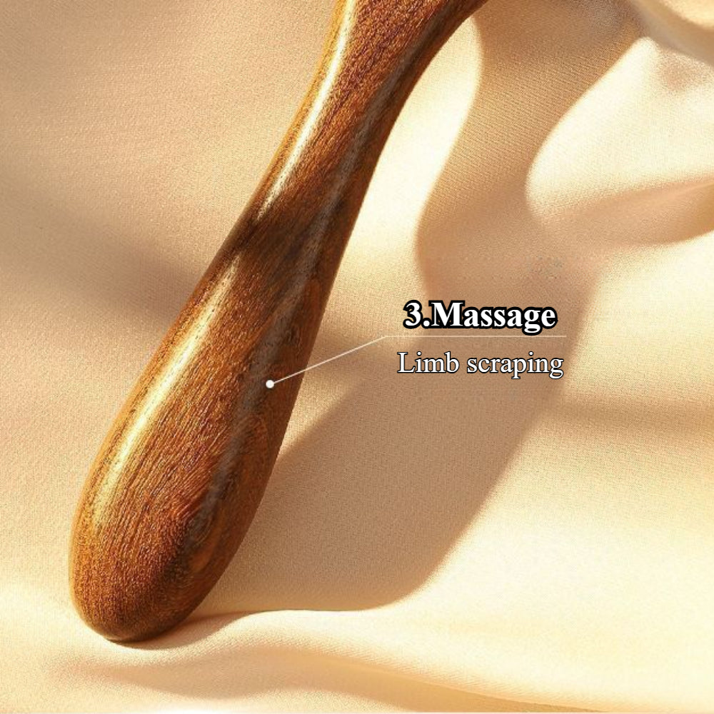 2 Pack Wooden Head Scratcher Massager - Portable Scalp & Neck Relaxation Tool for Stress Relief & Hair Growth - Men & Women