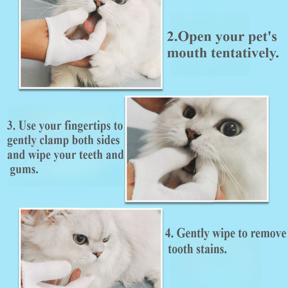 Dog Cat Finger Toothbrush – Soft Bristles for Pet Dental Care, Safe Oral Cleaning Brush (12-pack)