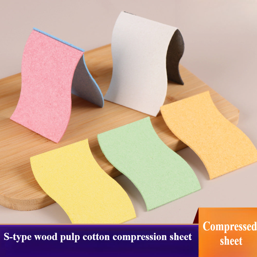 6-Pack Natural Cellulose Kitchen Sponges – Compressed, Reusable & Non-Scratch Cleaning Sponges for Dishes