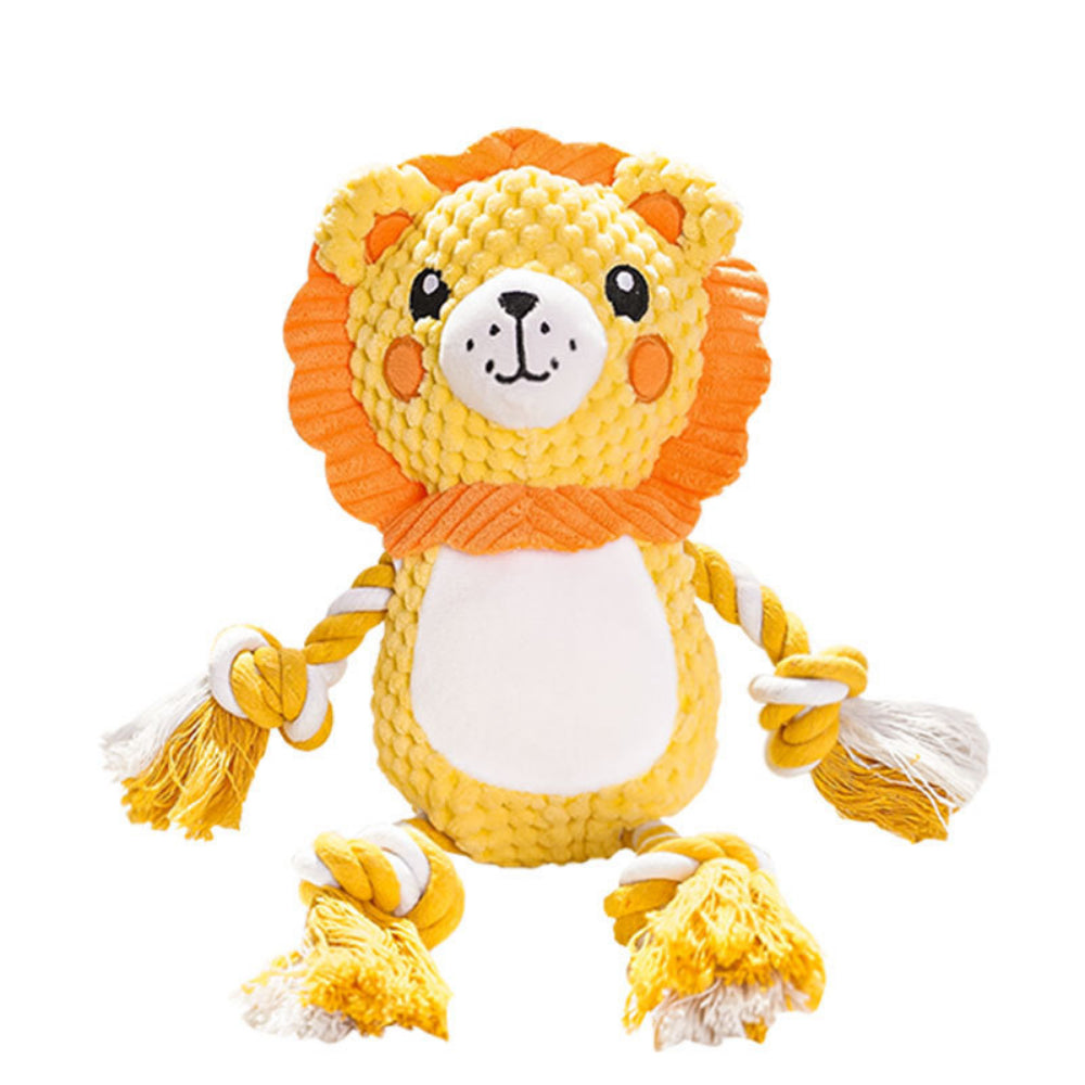 Durable Squeaky Dog Toys – Cute Plush & Rope Chew Toys for Small & Medium Dogs, Indoor/Outdoor Play, Perfect Pet Gift