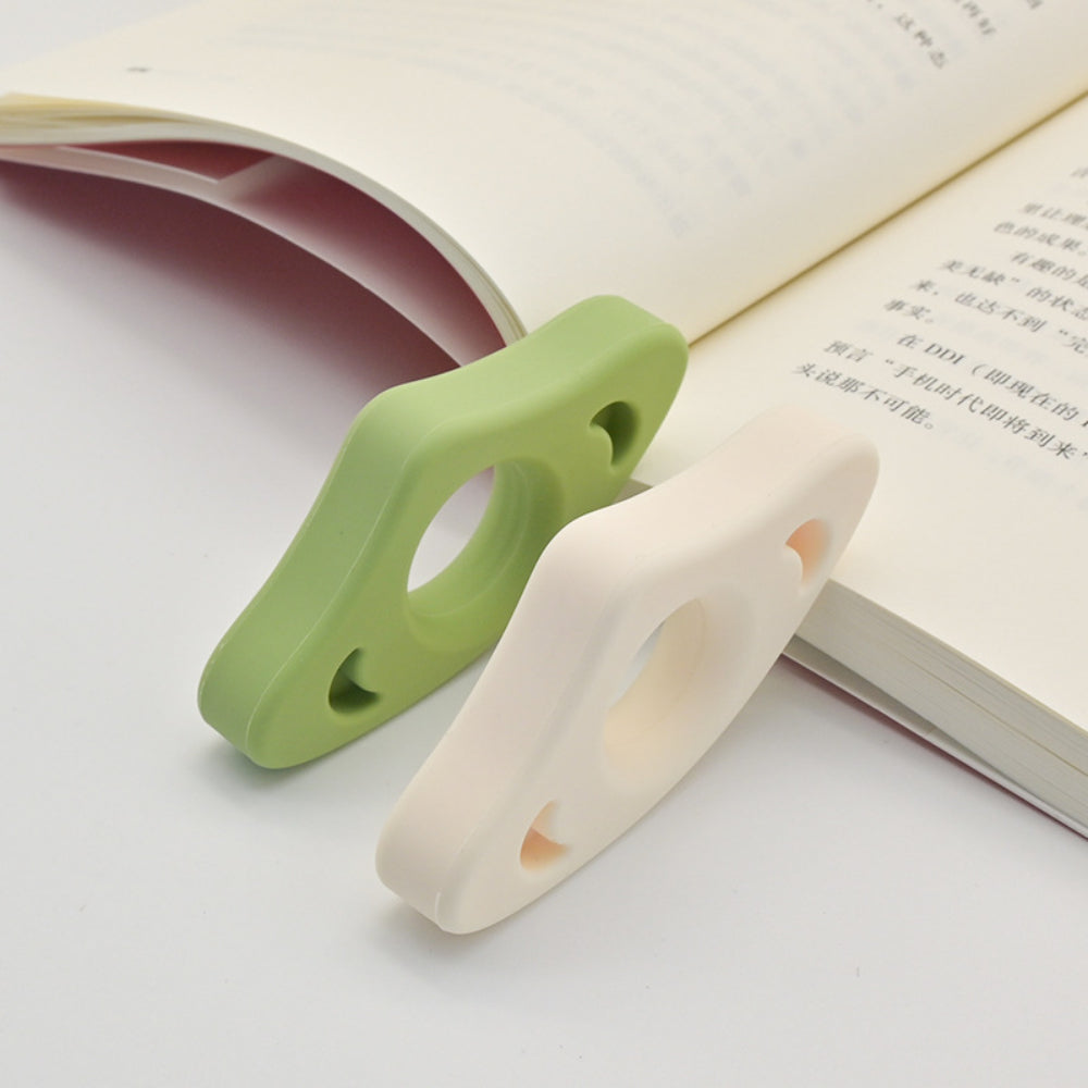 2-Pack Silicone Page Holder for Books – Ergonomic Thumb Grip Keepers, Perfect Reading Accessories