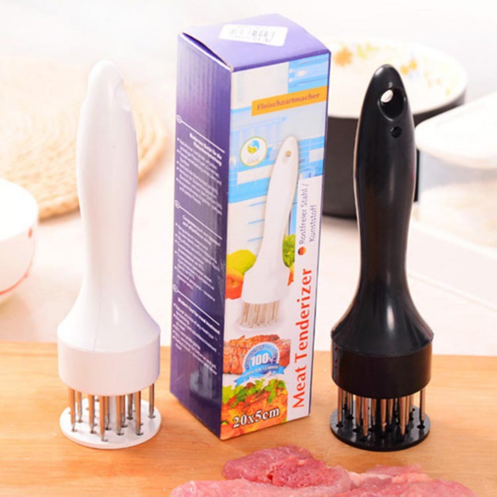 Professional Meat Tenderizer Tool - Ultra Sharp Stainless Steel Needle Blades for Steak,Marinade & Cooking etc.