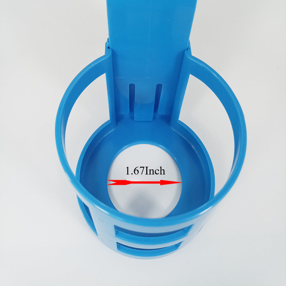 3-Pack No-Spill Pool Cup Holders – Fits 2" Round Top Bars on Above Ground Pools, Durable Plastic Drink Holders for Beer,etc.