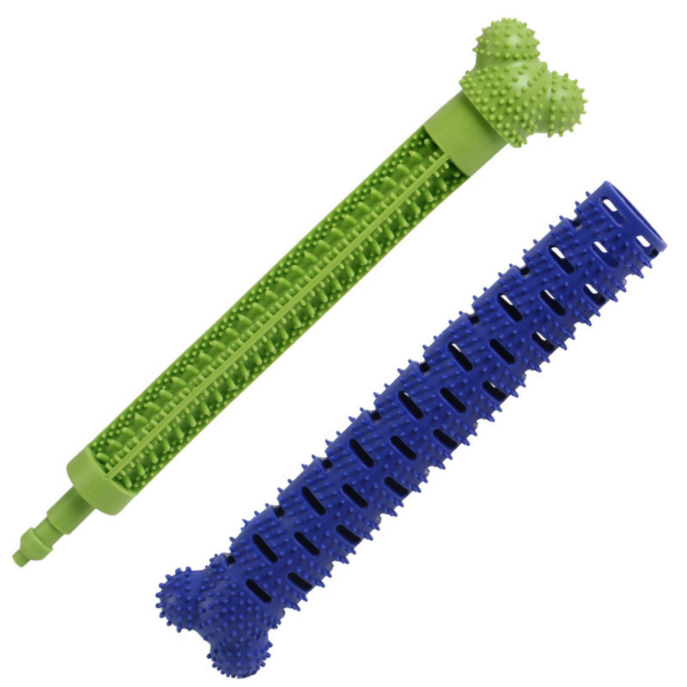 Interactive Dental Chew Toy for Dogs - Dual-Action Toothbrush Design, Promotes Oral Health & Play (Small Dogs/Puppies)