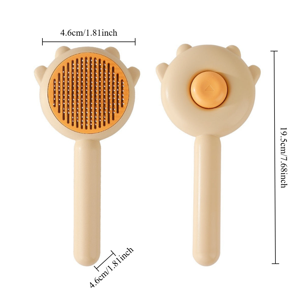 Magic Self-Cleaning Pet Brush - Shedding & Massage Tool for Cats & Dogs