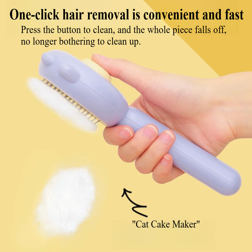 Magic Self-Cleaning Pet Brush - Shedding & Massage Tool for Cats & Dogs