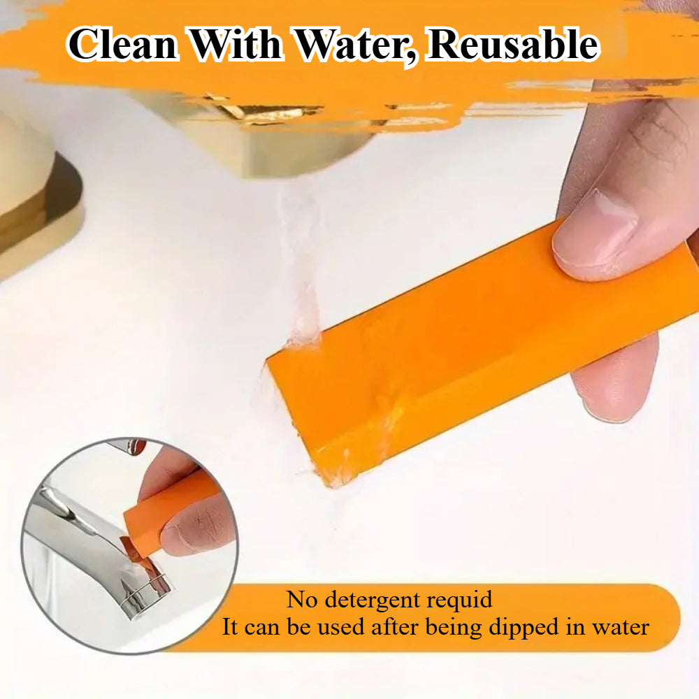 Magic Stainless Steel Scratch Eraser - 4 Piece Cleaning Kit for Removing Rust, Water Marks & Scratches from Kitchenware