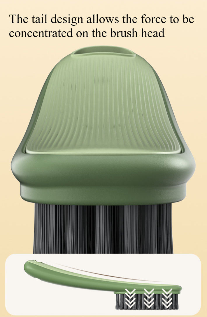 2-Piece Cleaning Brush Set - Ergonomic Long/Short Handle Soft Bristle Brushes for Home, Kitchen, Bathroom & Laundry (Green)