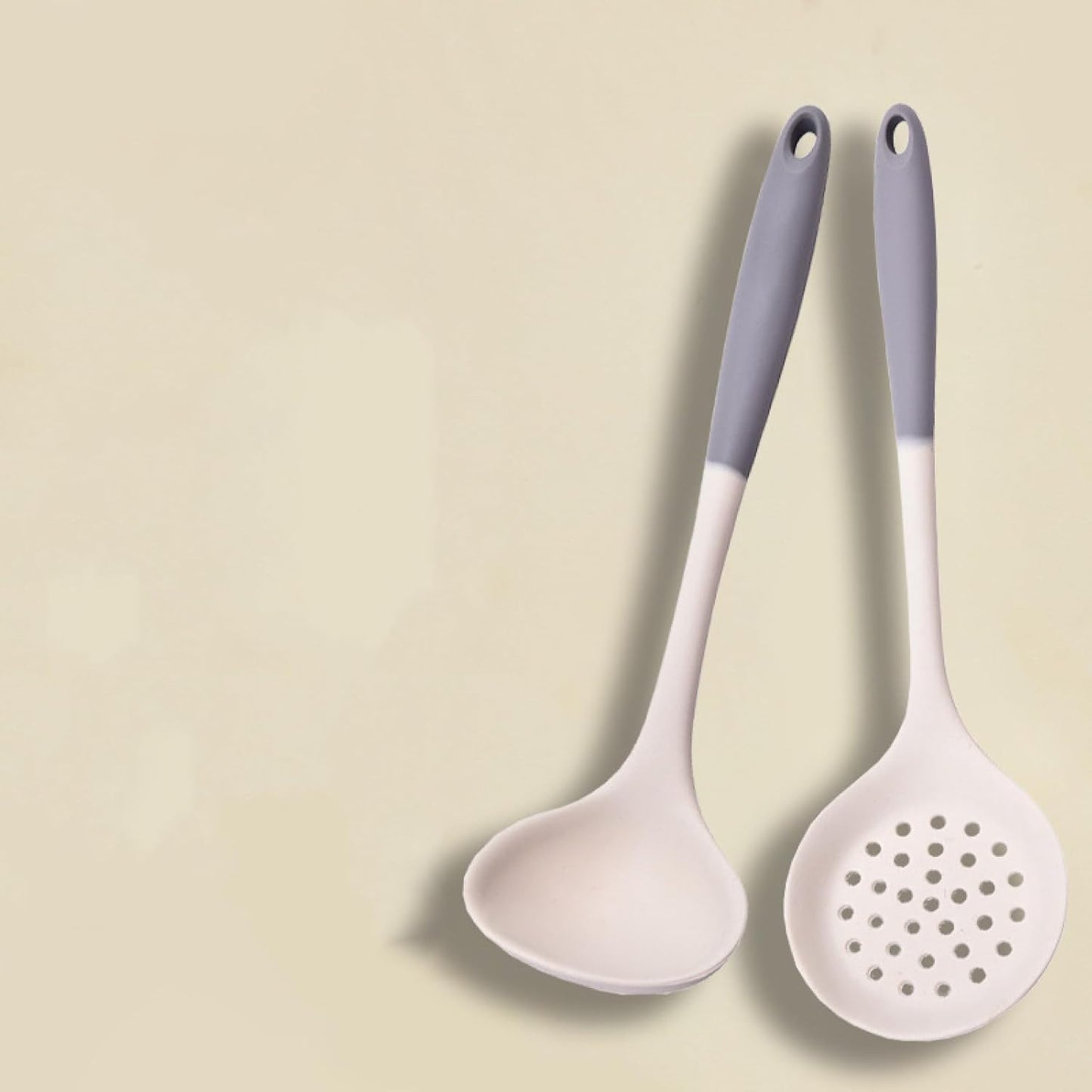 Multi-Purpose Silicone Kitchen Set – Spatula, Soup Spoon, and Skimmer for Cooking, Serving, and Baking