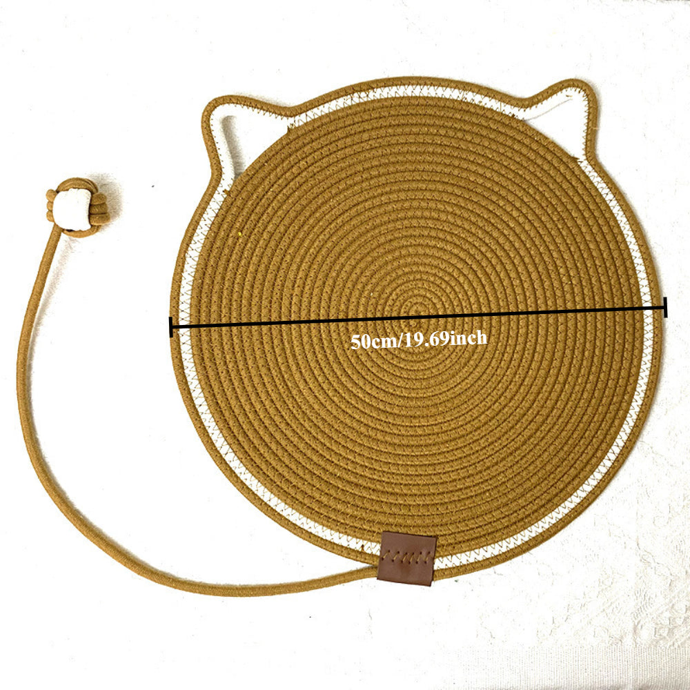 Extra-Large Cat Scratching Mat – Durable Cotton Rope Protects Sofas, Couches & Walls